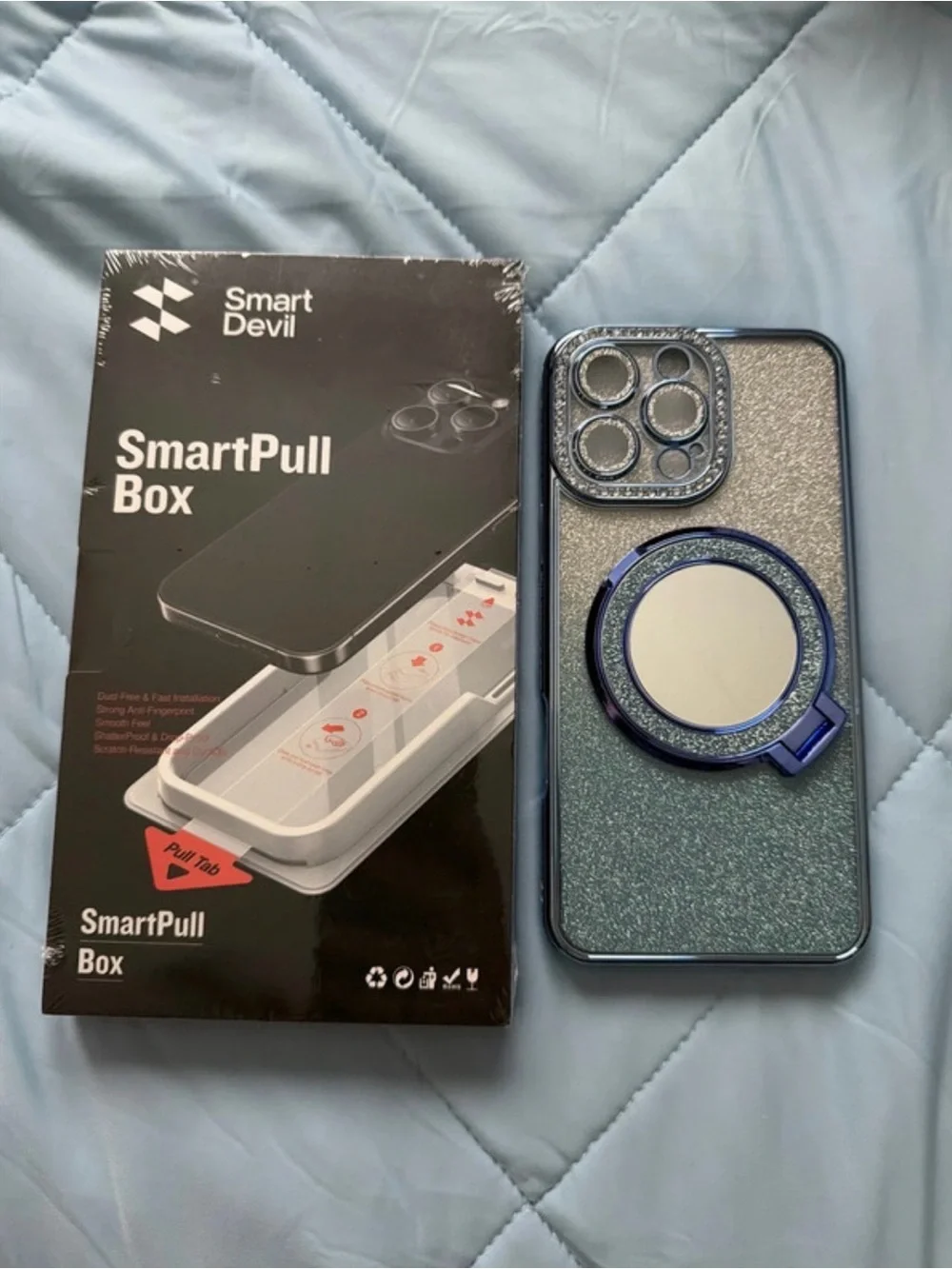Blue Gradient Phone Case with 3PK Screen protectors